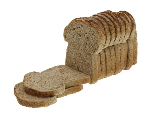 Molenbruin half gesneden