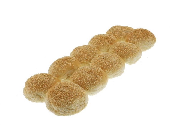 Mini Zachte witte bol Sesam per 10