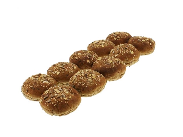 Mini zachte Waldkornbol per 10