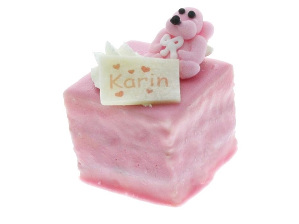 Petit fours geboorte meisje/naam